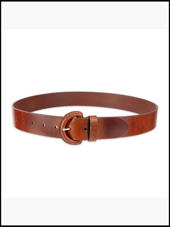 Genuine Leather Double Loop Dress Belt for Jeans & Trousers main image 5